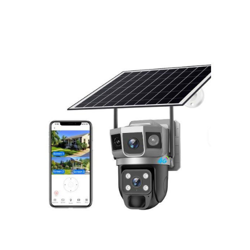 Dual Lens Solar Camera 4G