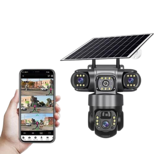 V380 Triple Lens 4G Solar Camera