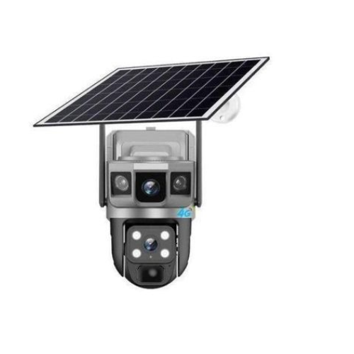 Dual Lens Solar CCTV Camera