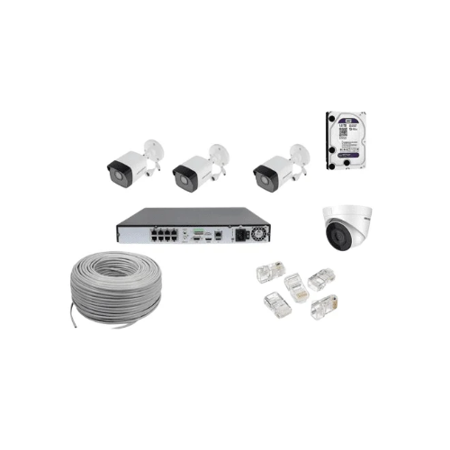 4 Channel Smart Hybrid 2MP IP Kit